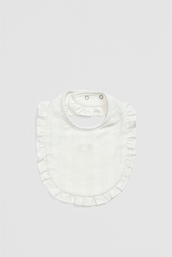 Woven Frill Bib