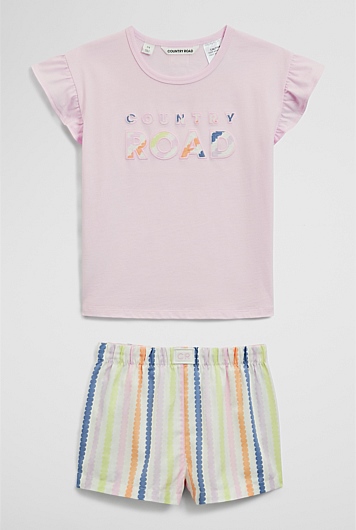 Short Sleeve T-Shirt Sleep Set