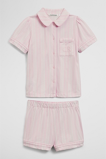Short Sleeve Button Through Sleep Set