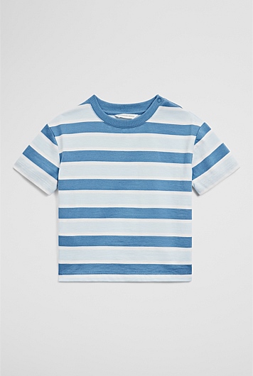 Oversized Stripe Short Sleeve T-Shirt