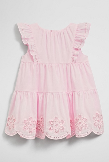 Sleeveless Scallop Frill Dress