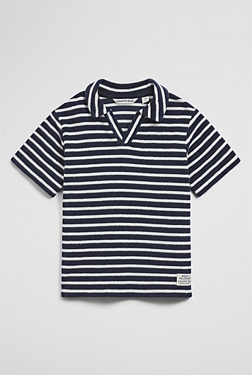 Short Sleeve Relaxed Terry Polo