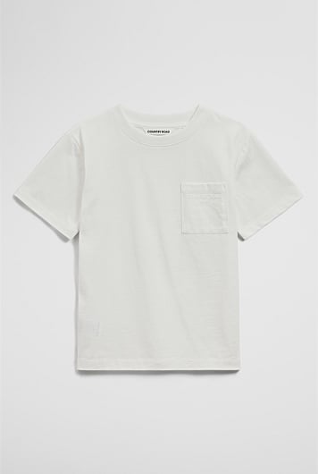 Australian Cotton Relaxed Short Sleeve Pocket T-Shirt