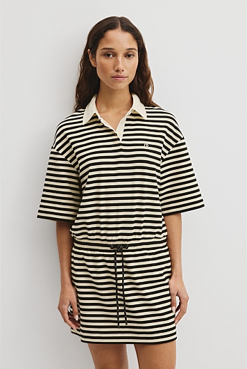 Australian Cotton Stripe Jersey Dress