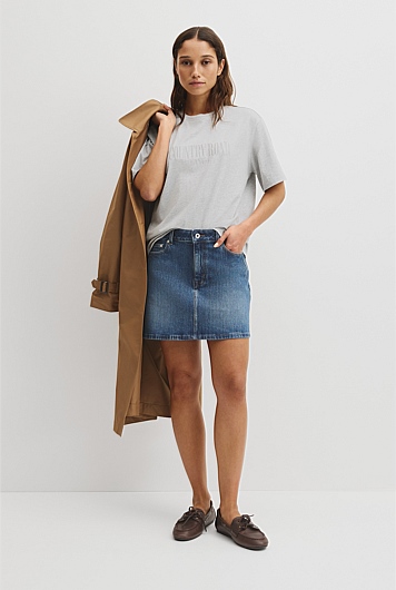 Denim Mini Skirt