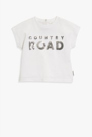 Organically Grown Cotton Logo Sequin T-Shirt