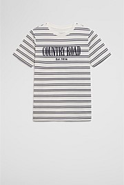 Teen Verified Australian Cotton Heritage Stripe T-Shirt