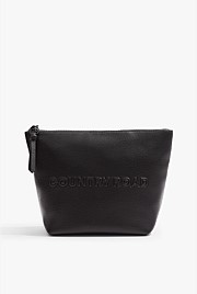 Branded Detail Tri Cosmetic Bag