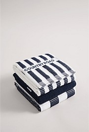 CR Stripe Australian Cotton Tea Towel Pack of 3