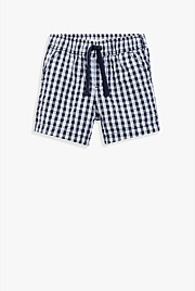 Organically Grown Cotton Blend Gingham Short