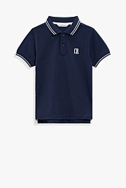 Organically Grown Cotton Logo Polo Shirt