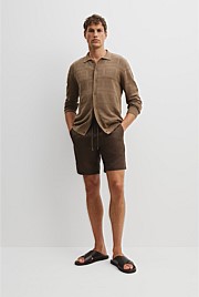 Organically Grown Linen Drawcord Short