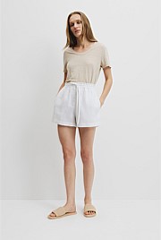 Organically Grown Linen Relaxed Short