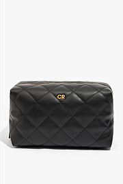 Quilted Zip Top Cosmetic Case