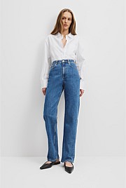 High Rise Straight Leg Jean