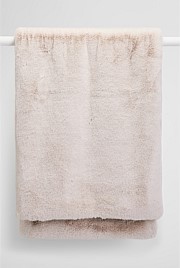 Hailey Recycled Polyester Blend Fur Throw