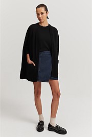 Organically Grown Cotton Blend Pocket Cape