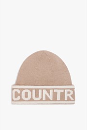 Organically Grown Cotton Blend Logo Beanie