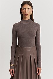 Verified Australian Merino Mock Neck Knit