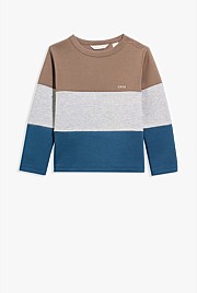 Organically Grown Cotton Block Stripe T-Shirt