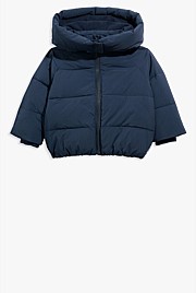 Recycled Polyester Logo Puffer Jacket