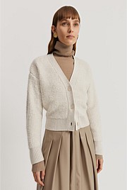 Boucle Crop Cardigan