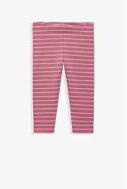 Organically Grown Cotton Blend Stripe Legging