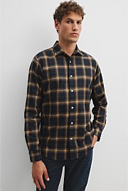 Regular Fit Australian Good Earth Cotton Flannel Check Shirt