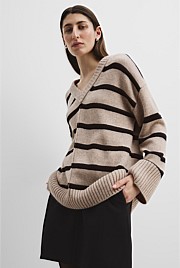 V-Neck Longline Knit