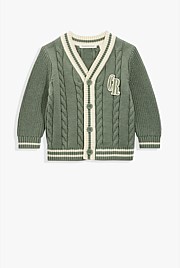 Organically Grown Cotton Varsity Cardigan