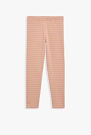 Organically Grown Cotton Blend Stripe Legging