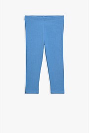 Organically Grown Cotton Blend Solid Rib Legging