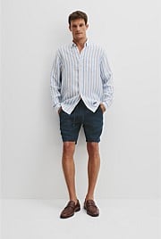 Regular Fit Organically Grown Linen Stripe Shirt