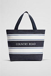 Verified Australian Cotton Harry Stripe Shopper