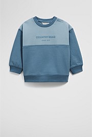 Australian Cotton Spliced Logo Sweat