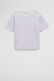 Australian Cotton Contrast Logo T-Shirt