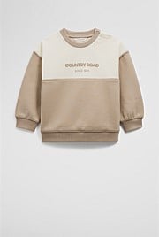 Australian Cotton Spliced Logo Sweat