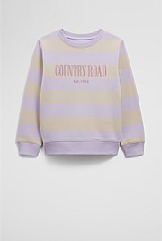 Verified Australian Cotton Heritage Stripe Sweat