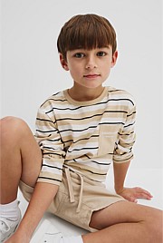 Organically Grown Cotton Long Sleeve Pocket T-Shirt