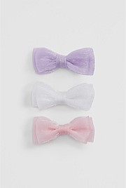 Shimmer Bow Pack of 3