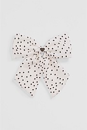 Polka Dot Bow Clip