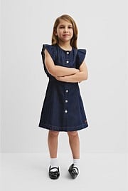 Denim Frill Dress