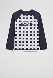 Recycled Nylon Blend Check Logo Rash Vest