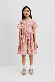 Organically Grown Cotton Garden Flare Dress