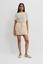 Organically Grown Linen Mini Skirt