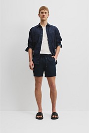 Organically Grown Linen Drawcord Short