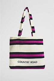 Verified Australian Cotton Stripe Bag-To-Towel