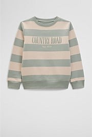 Verified Australian Cotton Heritage Stripe Sweat