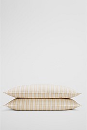 Brae Australian Cotton Stripe Standard Pillowcase Pair