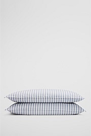 Brae Australian Cotton Stripe Standard Pillowcase Pair